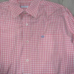 Southern Tide mens button down plaid shirt sz M